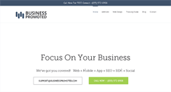 Desktop Screenshot of businesspromoted.com