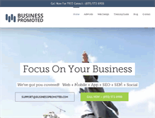 Tablet Screenshot of businesspromoted.com